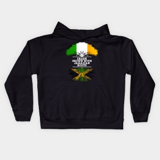 Irish Grown With Jamaican Roots - Gift for Jamaican With Roots From Jamaica Kids Hoodie